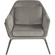 Watts Black / Antonio Charcoal Lounge Chair